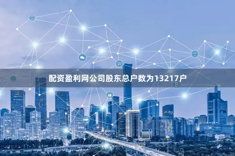 配资盈利网公司股东总户数为13217户