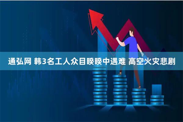 通弘网 韩3名工人众目睽睽中遇难 高空火灾悲剧